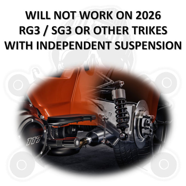 Dirty Air Rear Fast-Up Air Ride Suspension Kit for Harley Tri-Glide