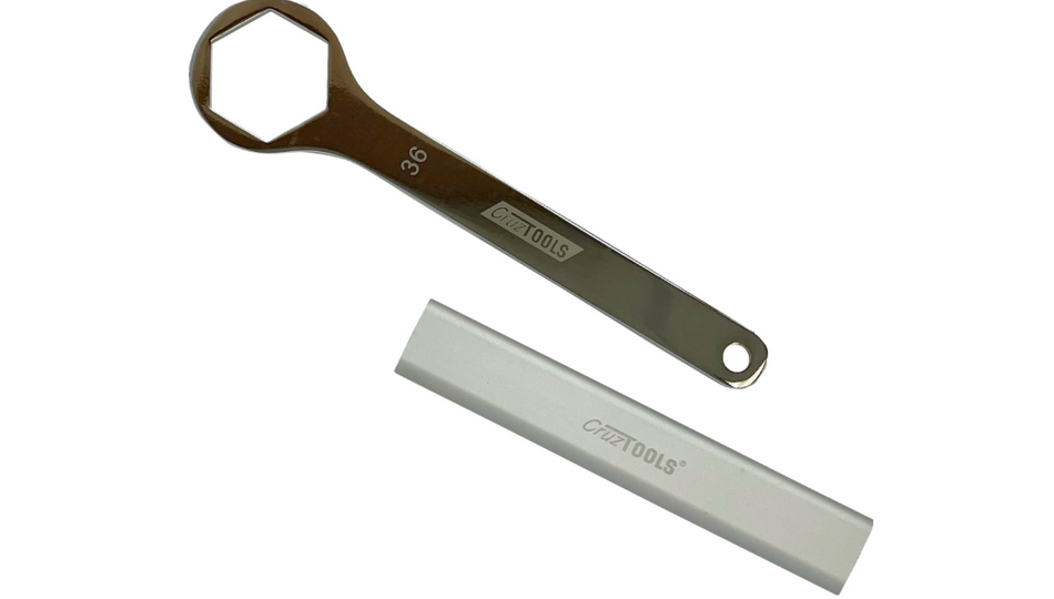 CruzTools 36mm Combo Axle Wrench W/ Extension Handle for Harley