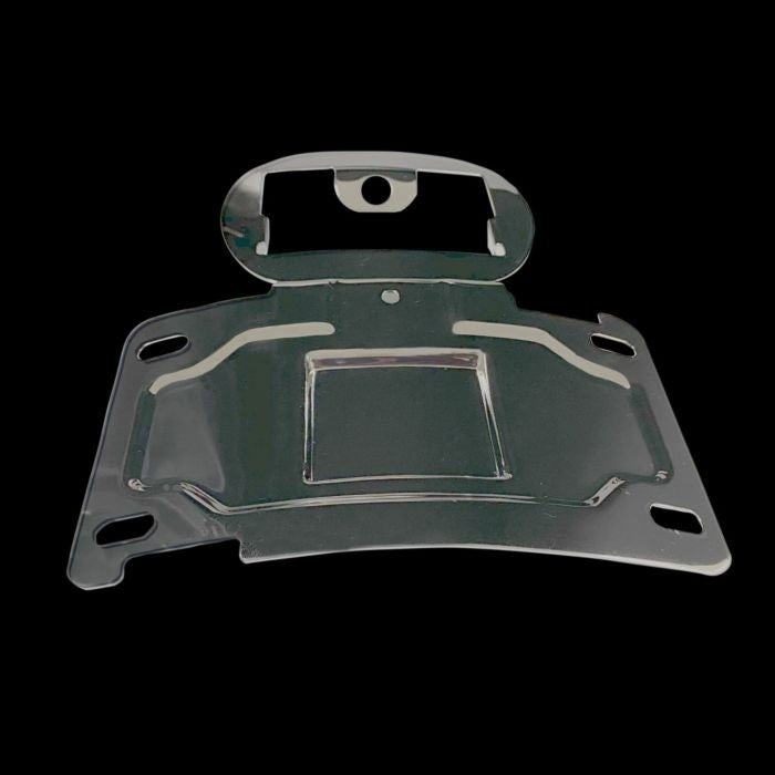 Custom Dynamics CD-TLLP-KIT-C Chrome License Plate Relocation Kit Harley Touring 14-20