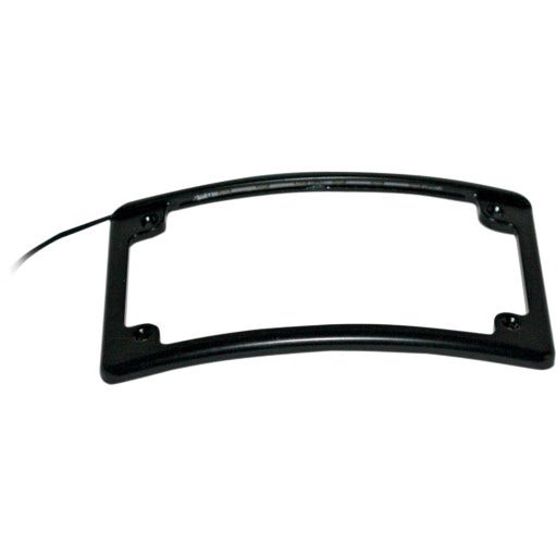 Custom Dynamics Black Low Profile Radius License Plate Frame L.E.D 4 Harley