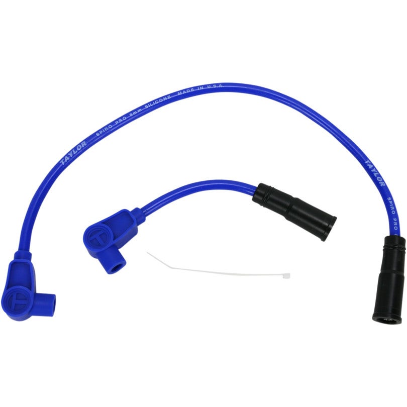 Taylor Blue 8MM Custom Spark Plug Wire Set Harley Fxst 00-13 Fxd 99-13 20631