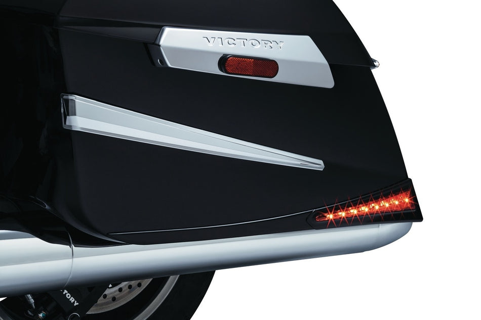 Kuryakyn 7170 Chrome Saddlebag Extensions Plug N Play Victory Cross Magnum 10-17
