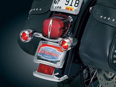 Kuryakyn Chrome Bullet Light Rear Turn Signal Bar Harley FLH/FLS '86-'17
