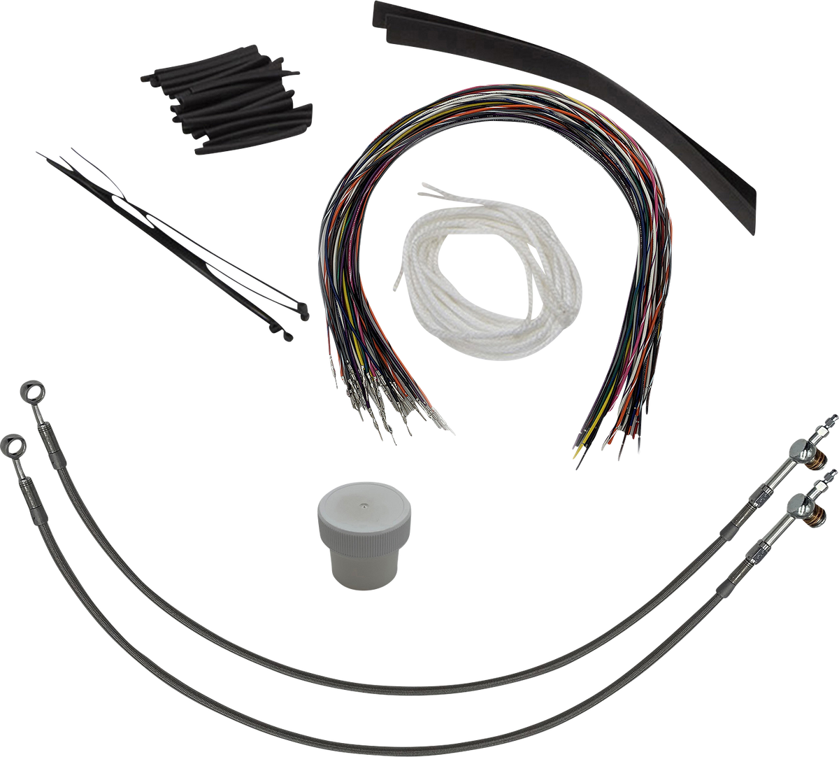 FBI Control Installation Kit - Hydraulic Clutch for 2008-2013 H-D Touring - Braided / 16"