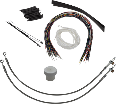 FBI Control Installation Kit - Hydraulic Clutch for 2008-2013 H-D Touring - Braided / 16"