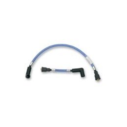 Magnum Candy Apple Blue Braided Spark Plug Wires Harley Softail 84-99 Fx 91-98