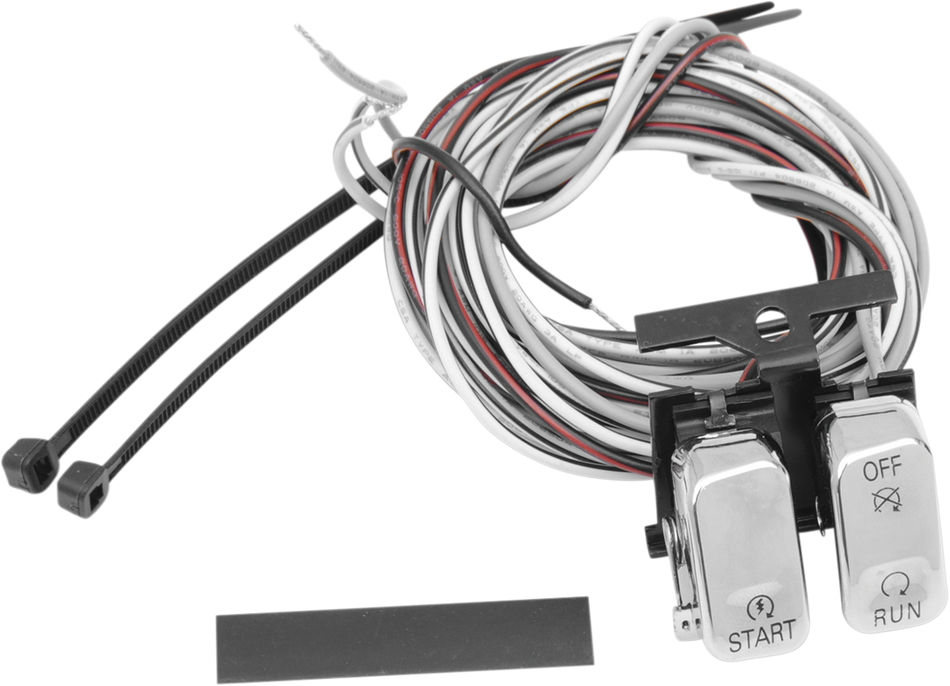 Replacement Start/Stop Switches Chrome For Harley-Davidson 1996-2013