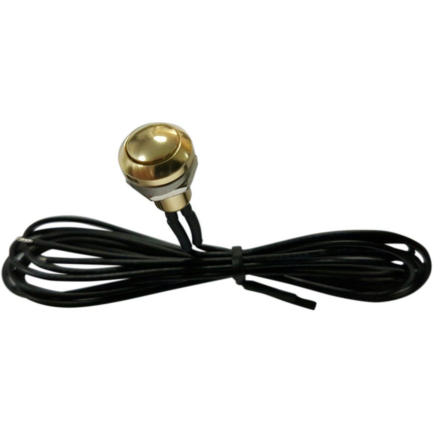 Gold Momentary Switch Mini Custom Button for Horn Signal or Harley Starter Switch