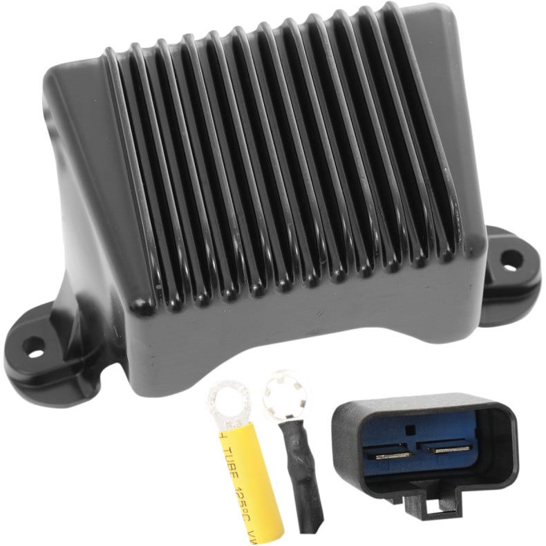Drag Premium Solid State Black Voltage Regulator Harley FLH 97-01 Repl 74505-97