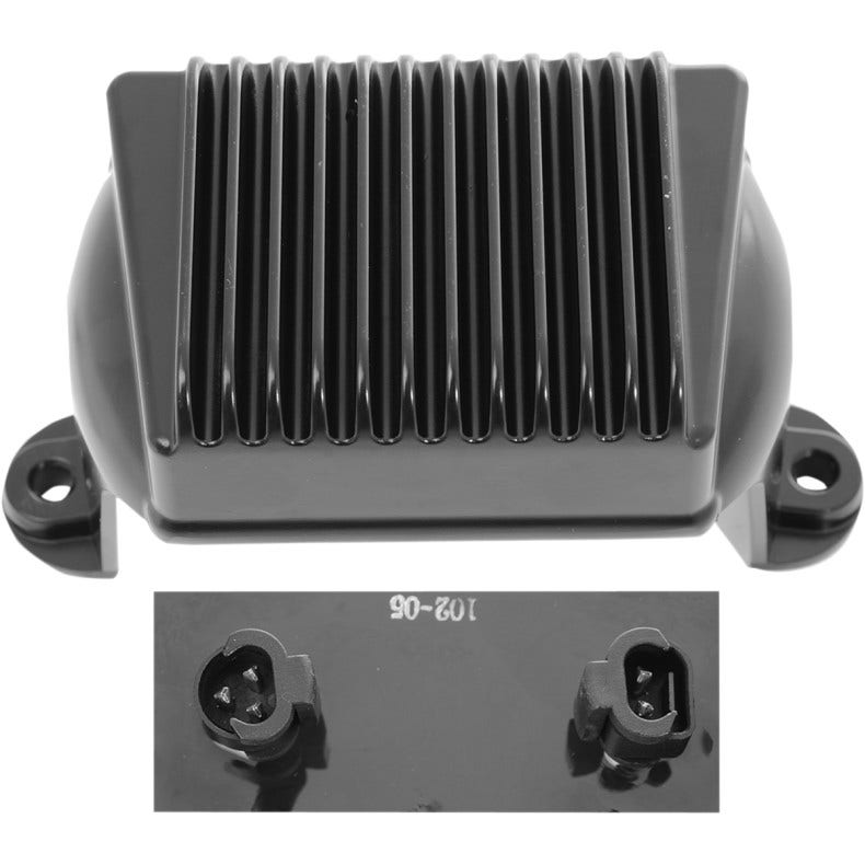 Drag Premium Solid State Black Voltage Regulator Harley FLH 06-08 Repl 74505-06