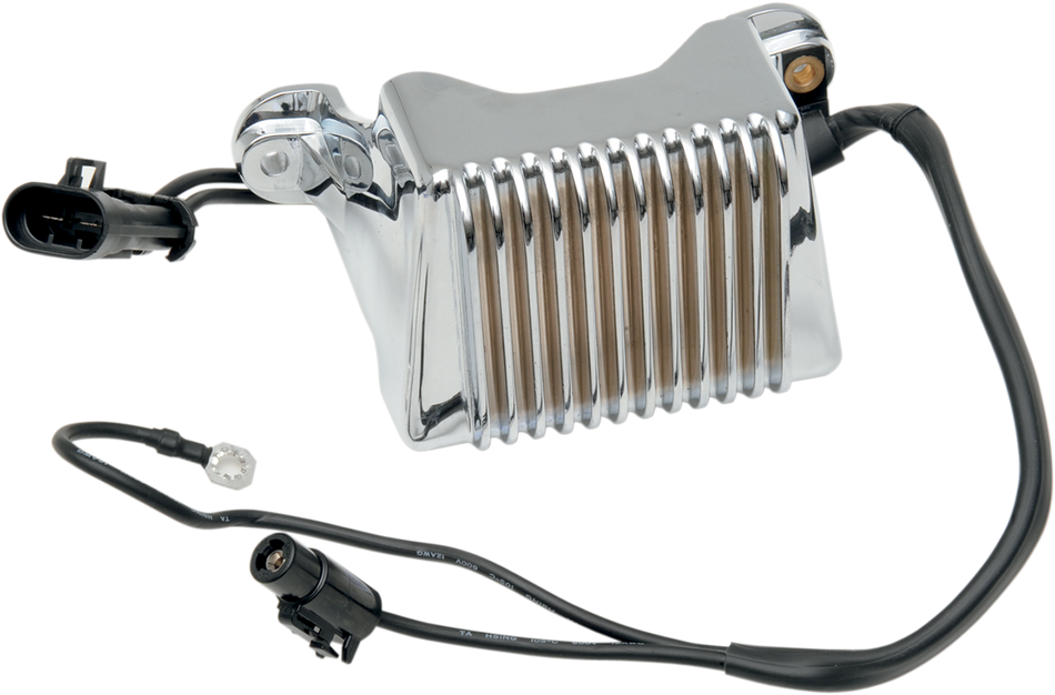 Drag Solid State Chrome Voltage Regulator Harley Touring 04-05 Repl 74505-04