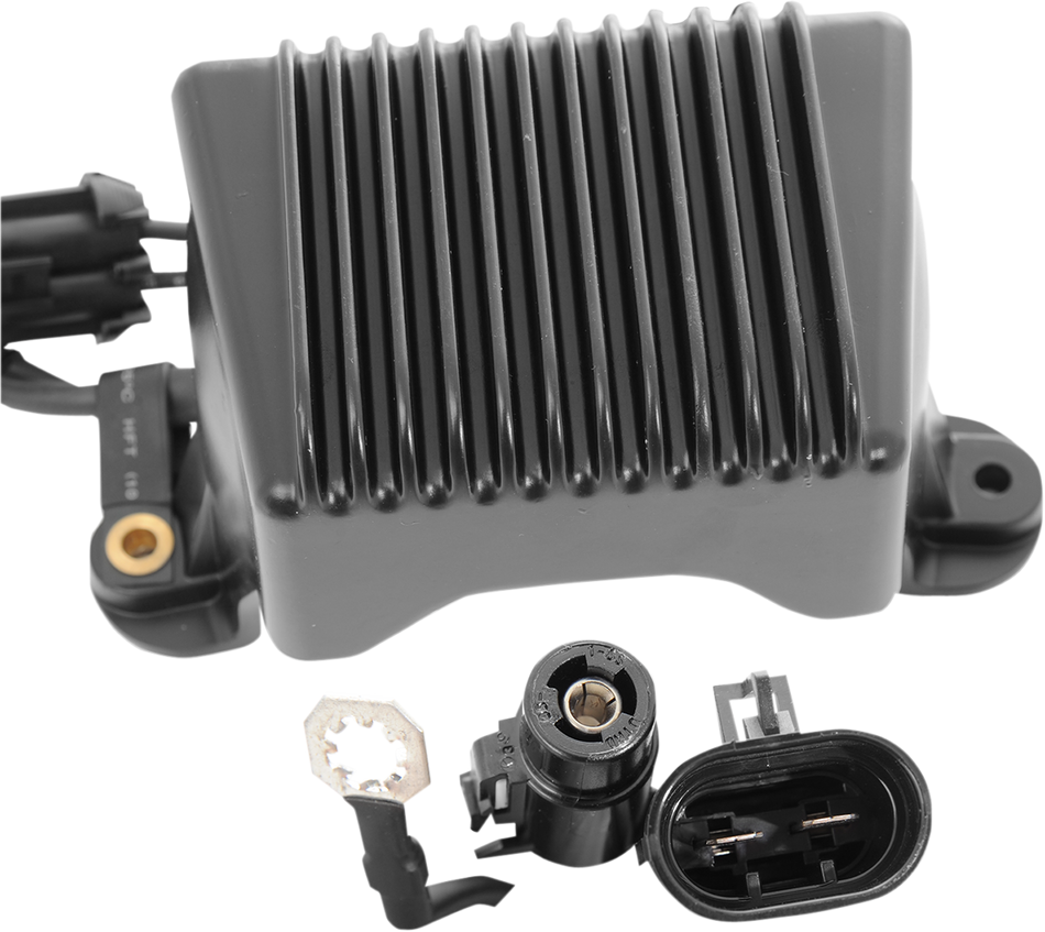Drag Solid State Black Voltage Regulator Harley Touring 04-05 Repl 74505-04