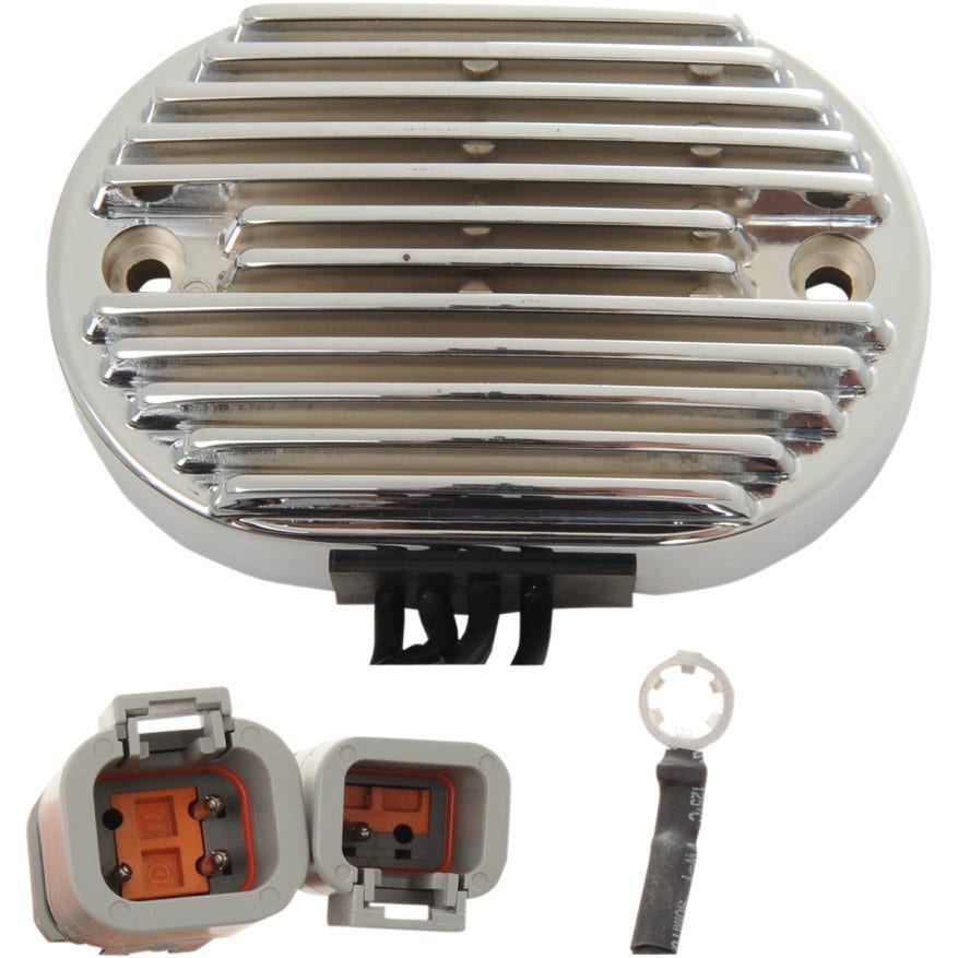 Drag Solid State Chrome Voltage Regulator Harley 2007 Softail Repl 74540-07