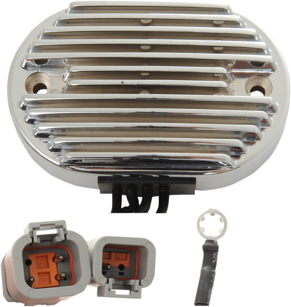 Drag Solid State Chrome Voltage Regulator Harley 2007 Softail Repl 74540-07