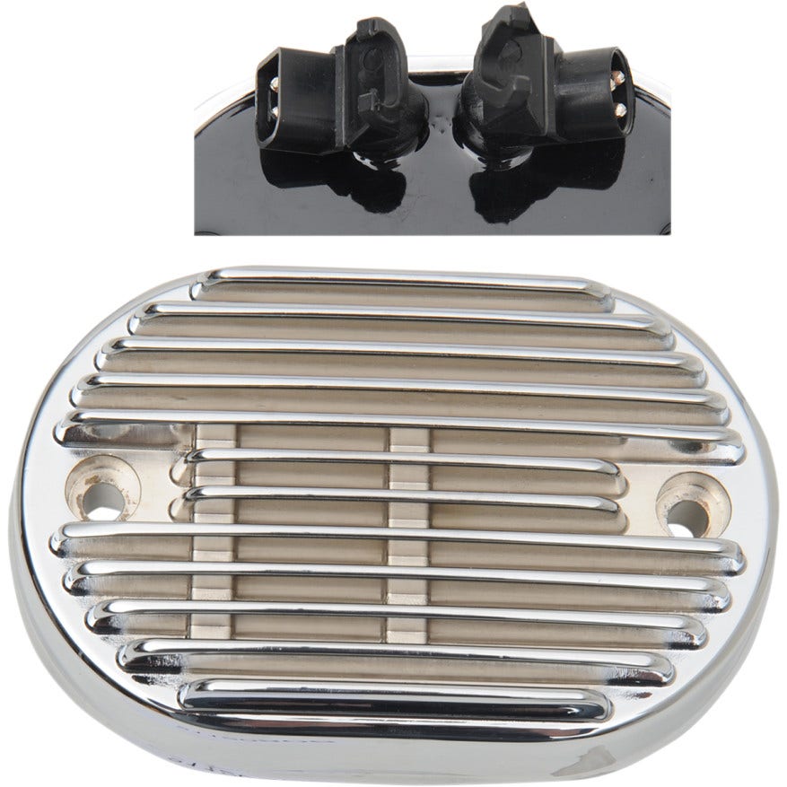 Drag Solid State Chrome Voltage Regulator Harley 11-15 Softail Repl 74540-11