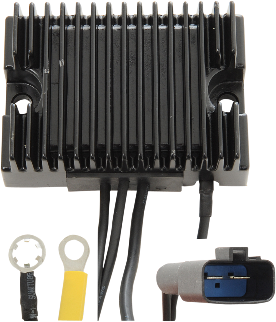 Drag Solid State Black Voltage Regulator Harley 2000 Softail Repl 74512-00