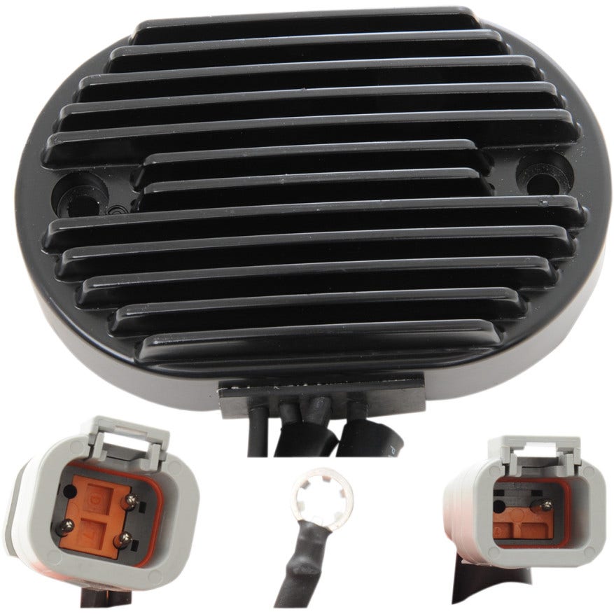 Drag Solid State Black Voltage Regulator Harley 2007 Softail Repl 74540-07