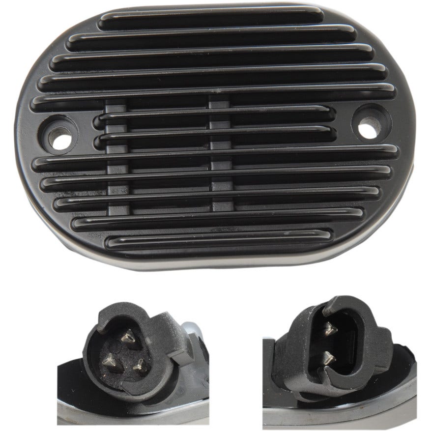 Drag Solid State Black Voltage Regulator Harley 08-10 Softail FXST FLST FXCW