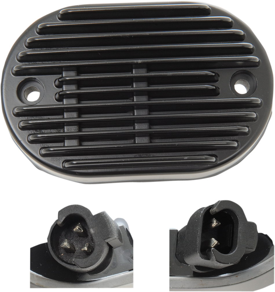Drag Solid State Black Voltage Regulator Harley 08-10 Softail FXST FLST FXCW