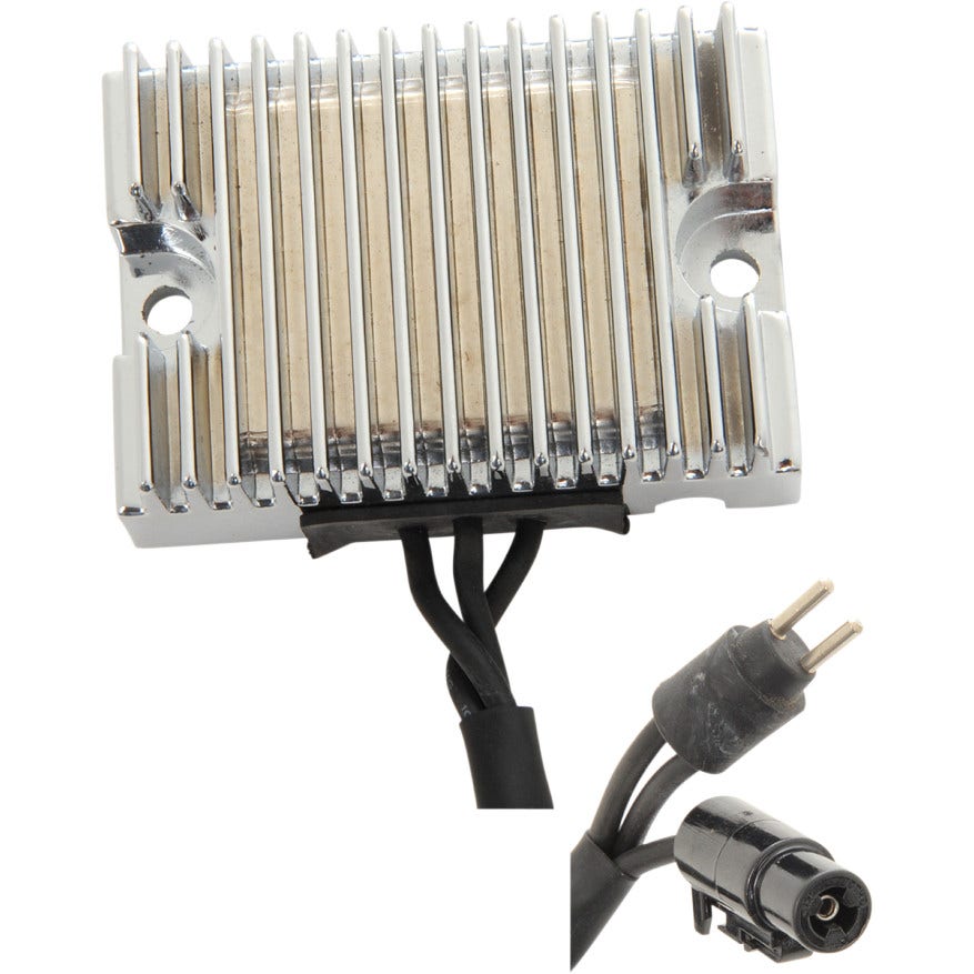 Drag Solid State Chrome Voltage Regulator Harley 94-03 Sportster XL Rep 74523-94