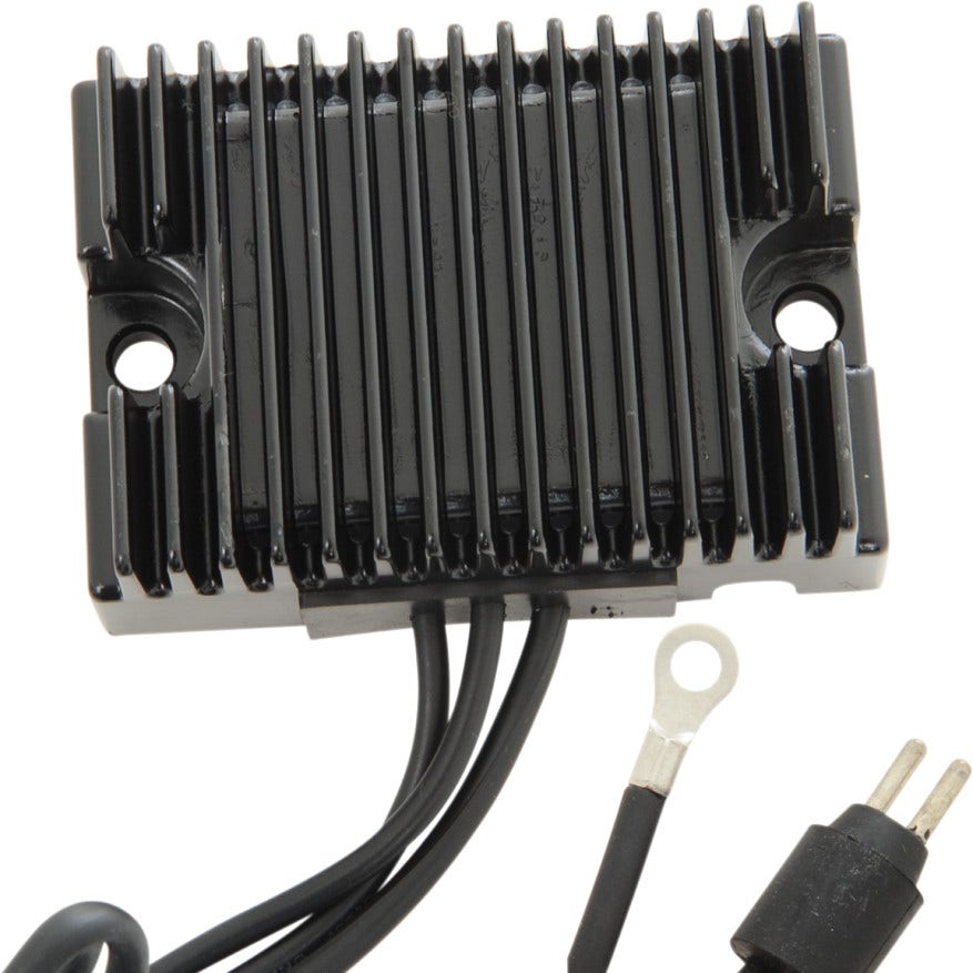 Drag Solid State Black Voltage Regulator Harley 86-90 Sportster XL Rep 74523-84A