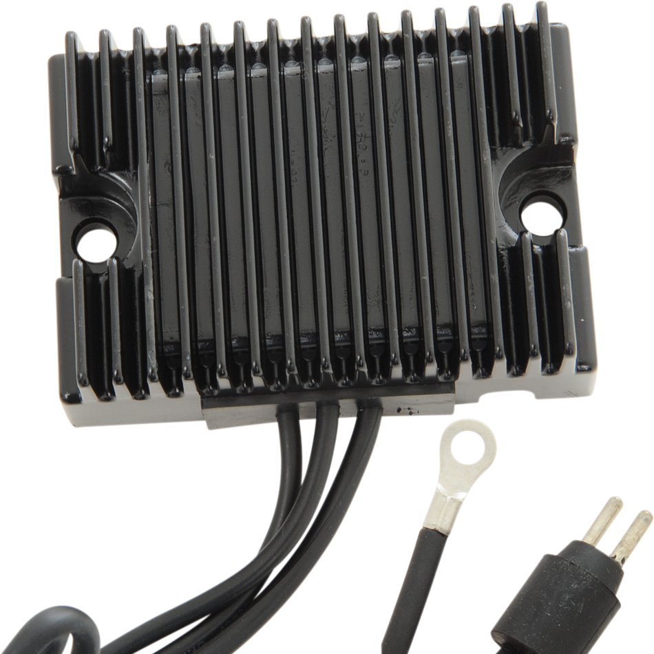 Drag Solid State Black Voltage Regulator Harley 86-90 Sportster XL Rep 74523-84A