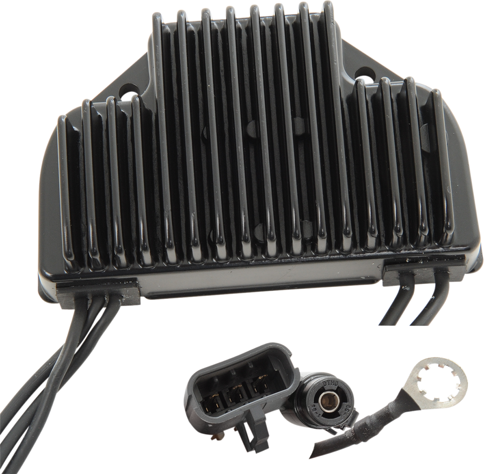 Drag Solid State Black Voltage Regulator Harley 02-07 V-Rod Repl 74494-02