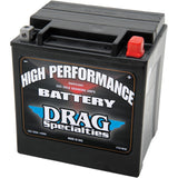 Drag Specialties High Performance 350 CCA Cold Cranking Amps Battery 24H Harley