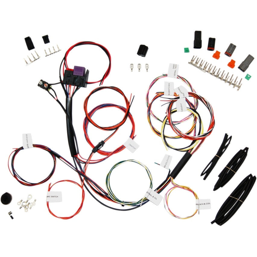 Namz NCBH-01-C Complete Motorcycle Bike Wiring Harness 30A 12 AWG Harley Custom