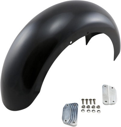 Klock Werks Slicer Hugger Series Front Fender w/ Mounting Blocks 18-19 Softail