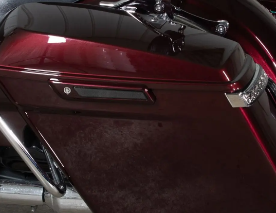 Hogworkz Smoked Saddlebag Latch Cover Reflectors for Harley® Touring '14-'24