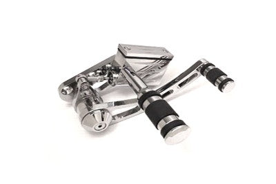 V-Twin 22-0760 Chrome Billet Forward Control Kit Harley Big Twin