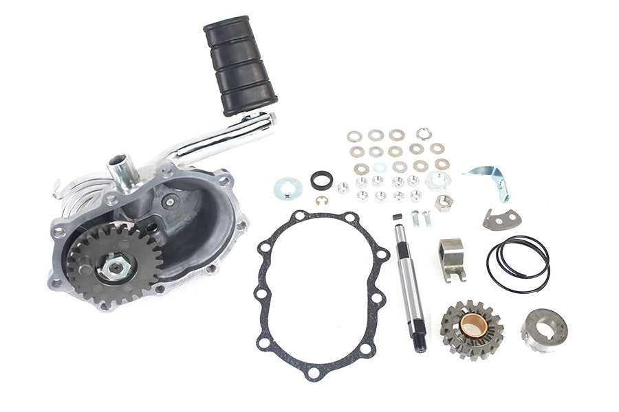 V-Twin 22-1045 Polished Kick Starter Kit Harley 4-Speed Knuckle Pan Shovel 37-48