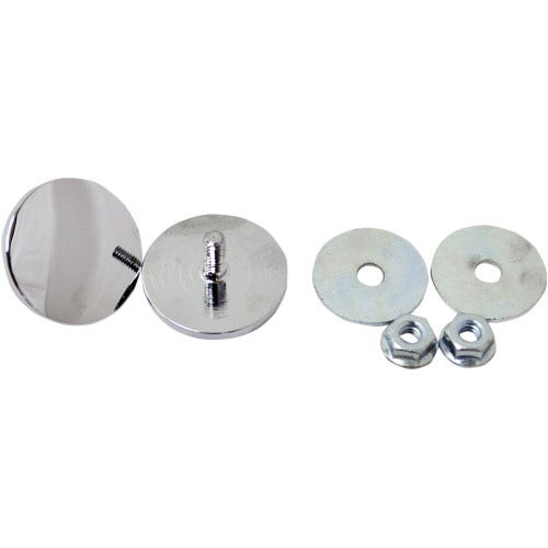 La Choppers Chrome Inner Fairing Mirror Plugs Eliminators Harley Batwing 96-18