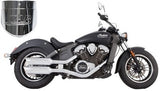 Tab Performance Short 4" Chrome Slip On Muffler Indian Scout 15-Up
