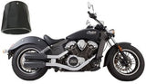Tab Performance Short 4" Black Slip On Muffler Indian Scout 15-Up