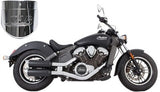 Tab Performance Short 4" Black Slip On Muffler Indian Scout 15-Up