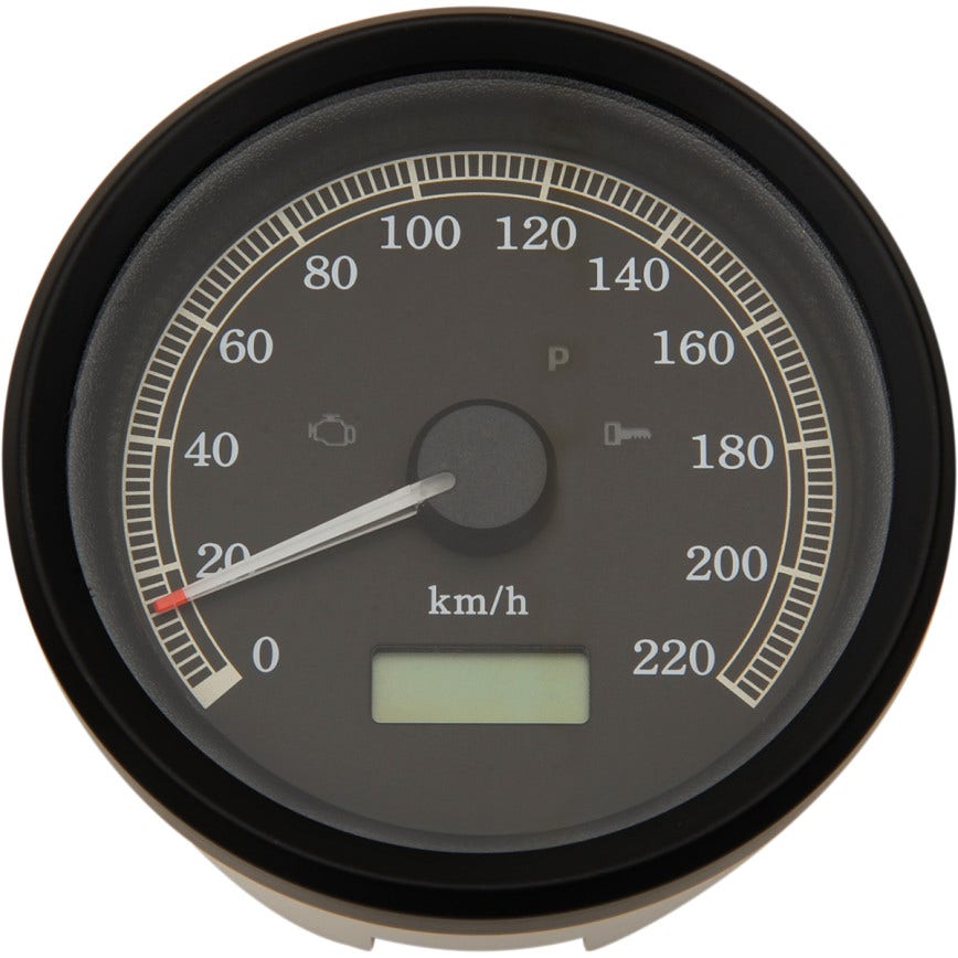 Drag Programmable 3 3/8 Electronic KMH Speedometer Harley Sportster XL883 01-03