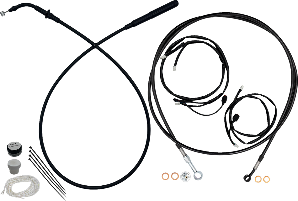 FBI EZ Install Upper Clutch Kit - Full Length for 2015-2026 H-D Touring - FLH/X '23-'26 / Black / 16"