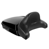 Hogworkz Chopped Tour Pack Full Backrest Black Hardware for Harley FLH '97-'24