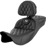 Saddlemen Extended Reach 2-Up RoadSofa Seat Harley 08-23 Touring