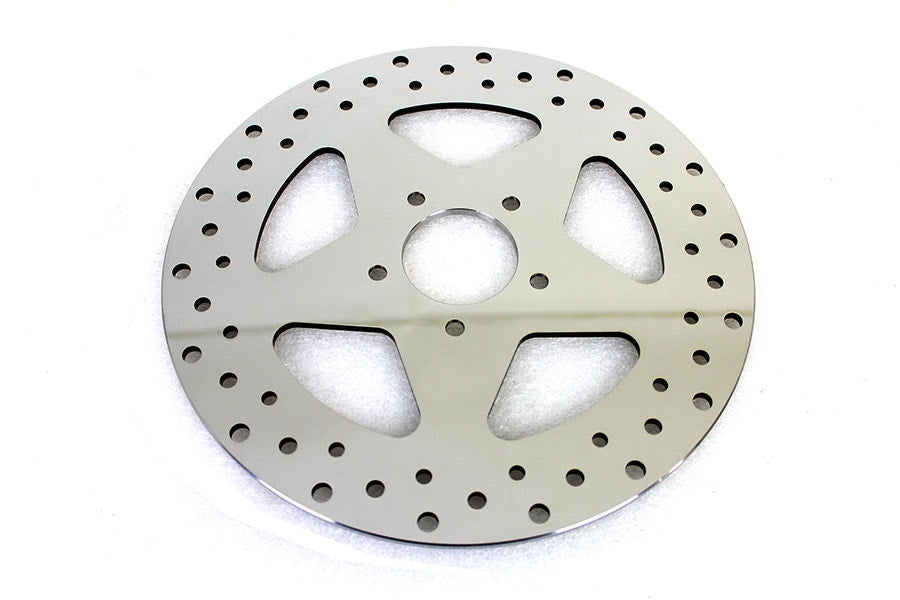 V-Twin 23-1531 Polished Stainless 11-1/2" 5 Spoke Brake Disc 08-13 Harley FLT