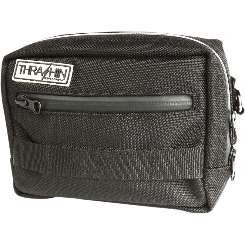 Thrashin Supply Company Black Water Resistant Handlebar Storage Bag THB-0005