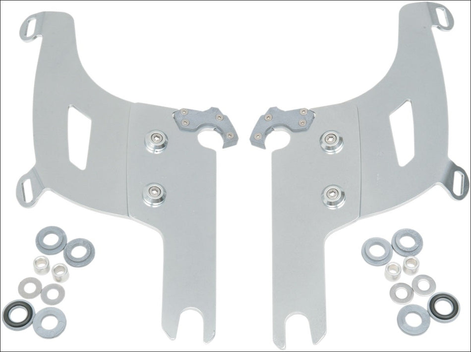 Memphis Shades Polished Trigger Lock Mounting Kits Bullet Fairing Harley FLHR