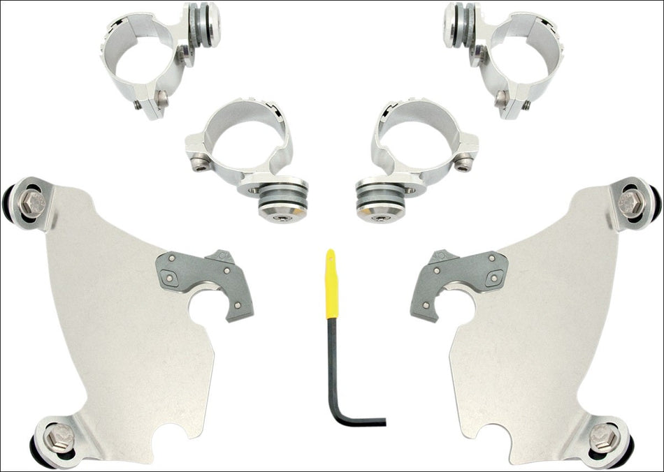 Memphis Shades Polished Trigger-Lock Mount Gauntlet Fairing Harley XL 883C 1200C