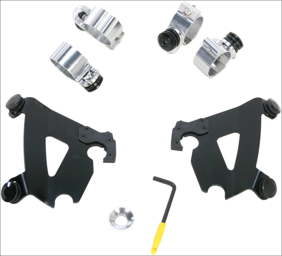 Memphis Shades Black Trigger-Lock Mount Cafe Fairing Harley Sportster XL 883N