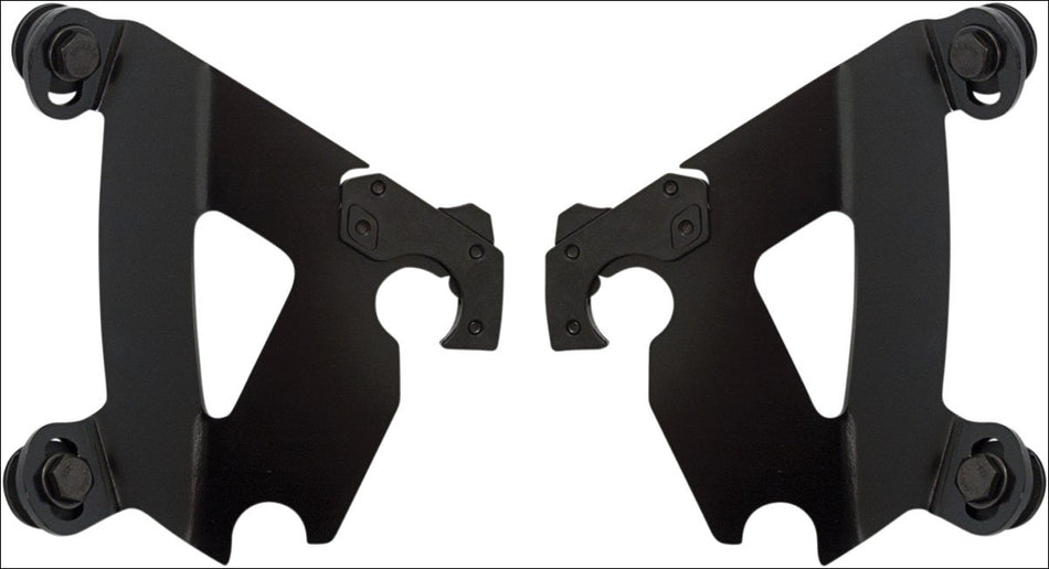 Memphis Shades Black Plate Only Mounts Cafe Fairing Harley 883C 1200C 96-10
