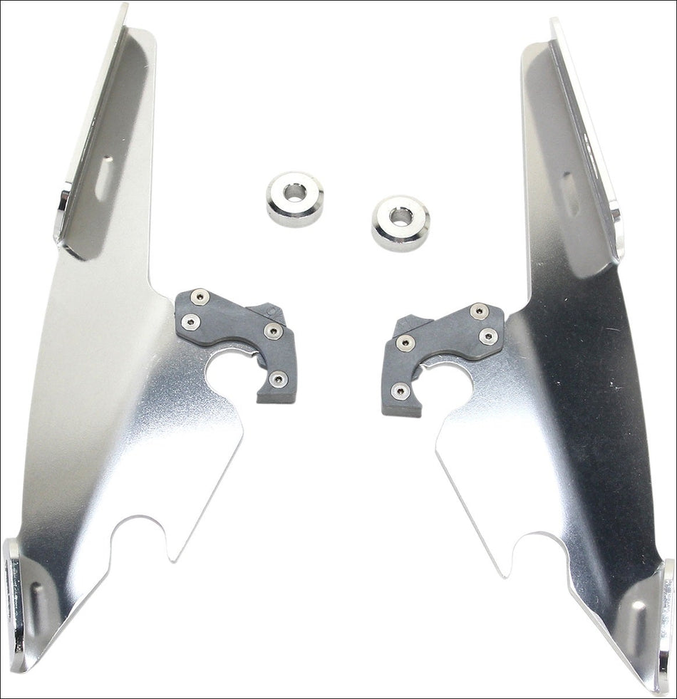 Memphis Shades Polished Plate Only Mounts Gauntlet Fairing Harley XL 1200C 11-15