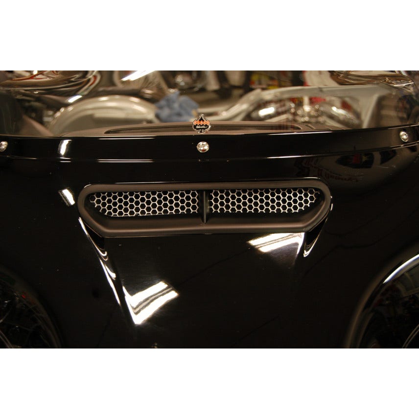 Klock Werks Honeycomb Mesh Aluminum Fairing Vent for Harley 14-19 Batwing