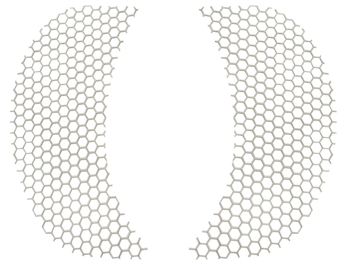 Klock Werks Honeycomb Fairing Vent Screen 2015+ Harley Road Glide FLTR Models | KW05-01-0320